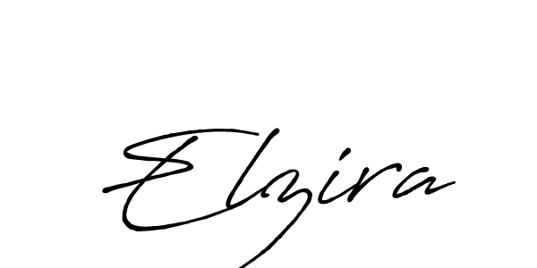 How to make Elzira name signature. Use Antro_Vectra_Bolder style for creating short signs online. This is the latest handwritten sign. Elzira signature style 7 images and pictures png