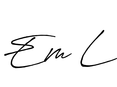 You can use this online signature creator to create a handwritten signature for the name Em L. This is the best online autograph maker. Em L signature style 7 images and pictures png