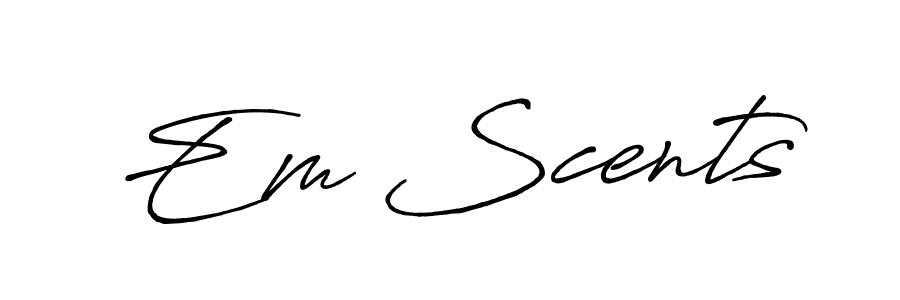 Make a short Em Scents signature style. Manage your documents anywhere anytime using Antro_Vectra_Bolder. Create and add eSignatures, submit forms, share and send files easily. Em Scents signature style 7 images and pictures png