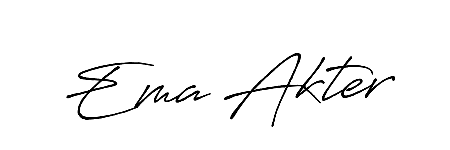This is the best signature style for the Ema Akter name. Also you like these signature font (Antro_Vectra_Bolder). Mix name signature. Ema Akter signature style 7 images and pictures png