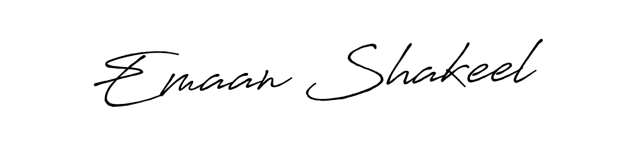 It looks lik you need a new signature style for name Emaan Shakeel. Design unique handwritten (Antro_Vectra_Bolder) signature with our free signature maker in just a few clicks. Emaan Shakeel signature style 7 images and pictures png