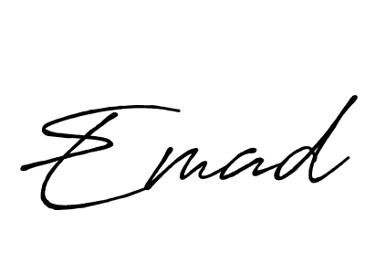 Once you've used our free online signature maker to create your best signature Antro_Vectra_Bolder style, it's time to enjoy all of the benefits that Emad name signing documents. Emad signature style 7 images and pictures png