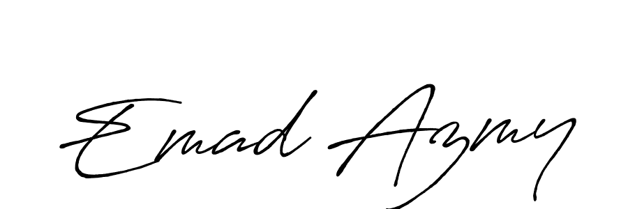 How to make Emad Azmy signature? Antro_Vectra_Bolder is a professional autograph style. Create handwritten signature for Emad Azmy name. Emad Azmy signature style 7 images and pictures png