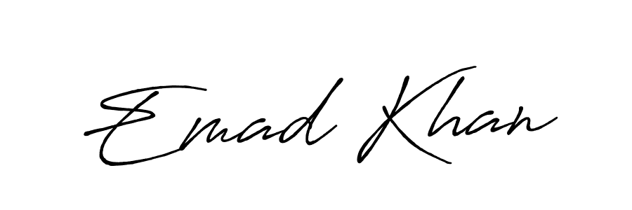 You can use this online signature creator to create a handwritten signature for the name Emad Khan. This is the best online autograph maker. Emad Khan signature style 7 images and pictures png