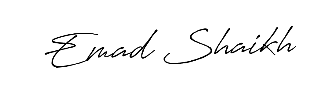 You can use this online signature creator to create a handwritten signature for the name Emad Shaikh. This is the best online autograph maker. Emad Shaikh signature style 7 images and pictures png