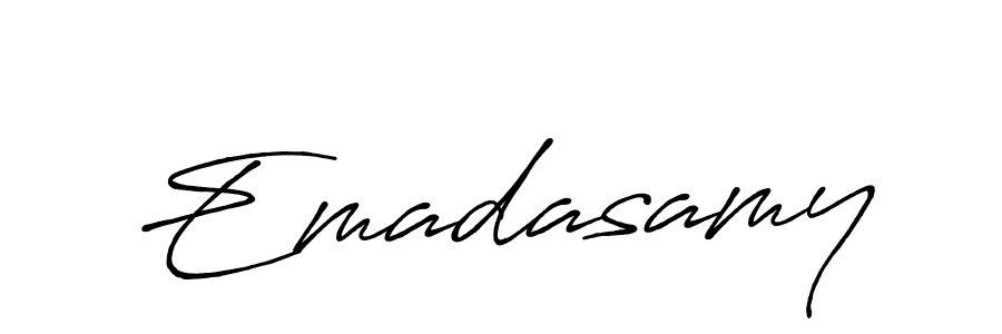 Create a beautiful signature design for name Emadasamy. With this signature (Antro_Vectra_Bolder) fonts, you can make a handwritten signature for free. Emadasamy signature style 7 images and pictures png