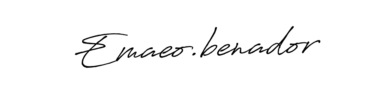 Make a beautiful signature design for name Emaeo.benador. Use this online signature maker to create a handwritten signature for free. Emaeo.benador signature style 7 images and pictures png