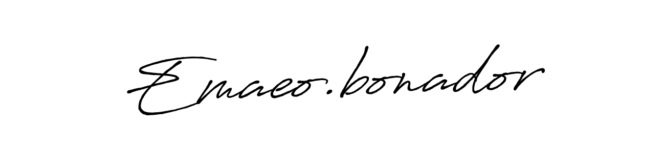 Also You can easily find your signature by using the search form. We will create Emaeo.bonador name handwritten signature images for you free of cost using Antro_Vectra_Bolder sign style. Emaeo.bonador signature style 7 images and pictures png