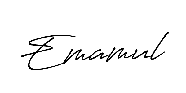 Also You can easily find your signature by using the search form. We will create Emamul name handwritten signature images for you free of cost using Antro_Vectra_Bolder sign style. Emamul signature style 7 images and pictures png