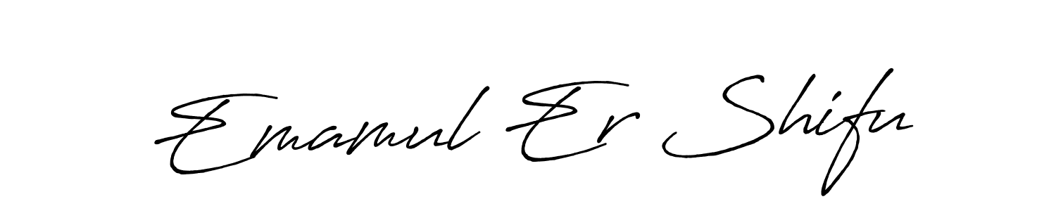 This is the best signature style for the Emamul Er Shifu name. Also you like these signature font (Antro_Vectra_Bolder). Mix name signature. Emamul Er Shifu signature style 7 images and pictures png