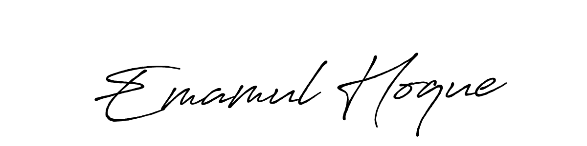 Emamul Hoque stylish signature style. Best Handwritten Sign (Antro_Vectra_Bolder) for my name. Handwritten Signature Collection Ideas for my name Emamul Hoque. Emamul Hoque signature style 7 images and pictures png