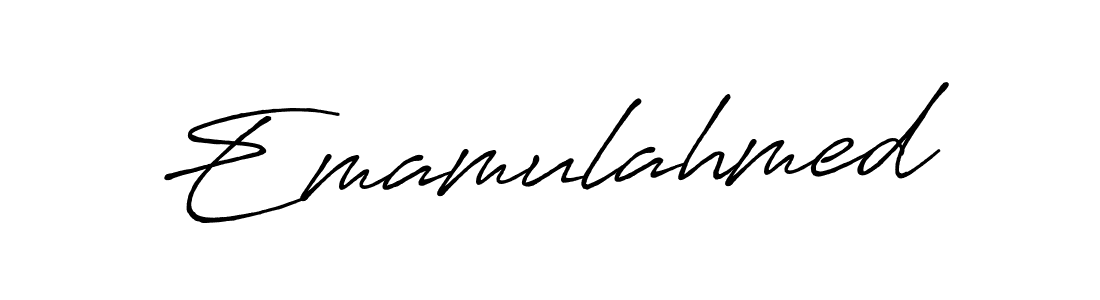 Design your own signature with our free online signature maker. With this signature software, you can create a handwritten (Antro_Vectra_Bolder) signature for name Emamulahmed. Emamulahmed signature style 7 images and pictures png