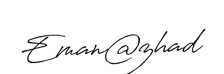 You should practise on your own different ways (Antro_Vectra_Bolder) to write your name (Eman@zhad) in signature. don't let someone else do it for you. Eman@zhad signature style 7 images and pictures png