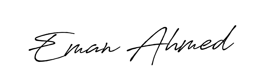 You should practise on your own different ways (Antro_Vectra_Bolder) to write your name (Eman Ahmed) in signature. don't let someone else do it for you. Eman Ahmed signature style 7 images and pictures png