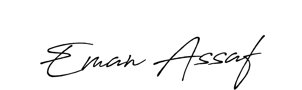 Make a short Eman Assaf signature style. Manage your documents anywhere anytime using Antro_Vectra_Bolder. Create and add eSignatures, submit forms, share and send files easily. Eman Assaf signature style 7 images and pictures png