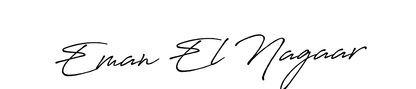 Eman El Nagaar stylish signature style. Best Handwritten Sign (Antro_Vectra_Bolder) for my name. Handwritten Signature Collection Ideas for my name Eman El Nagaar. Eman El Nagaar signature style 7 images and pictures png