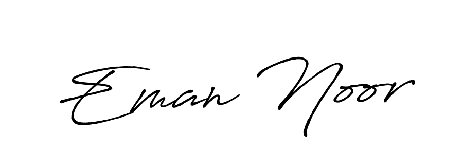 Also we have Eman Noor name is the best signature style. Create professional handwritten signature collection using Antro_Vectra_Bolder autograph style. Eman Noor signature style 7 images and pictures png