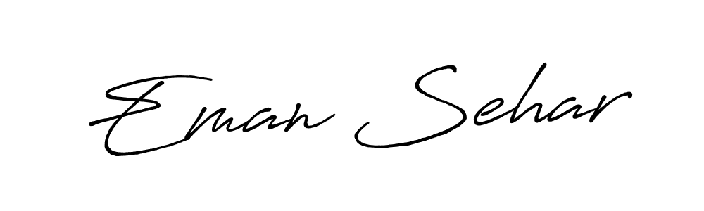 Design your own signature with our free online signature maker. With this signature software, you can create a handwritten (Antro_Vectra_Bolder) signature for name Eman Sehar. Eman Sehar signature style 7 images and pictures png