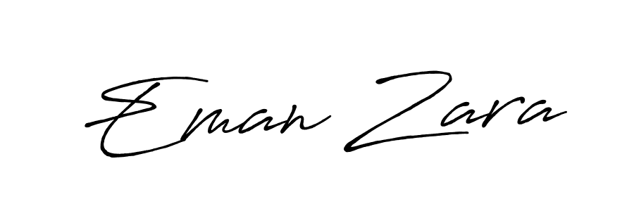 Also You can easily find your signature by using the search form. We will create Eman Zara name handwritten signature images for you free of cost using Antro_Vectra_Bolder sign style. Eman Zara signature style 7 images and pictures png