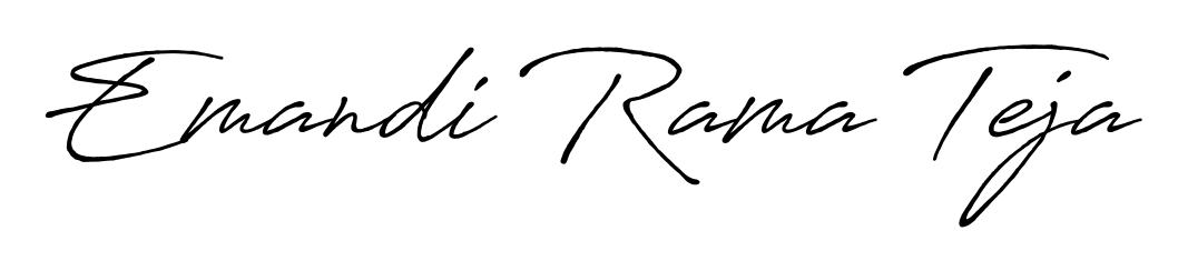 If you are searching for the best signature style for your name Emandi Rama Teja, here we have designed multiple signature styles using Antro_Vectra_Bolder. Emandi Rama Teja signature style 7 images and pictures png