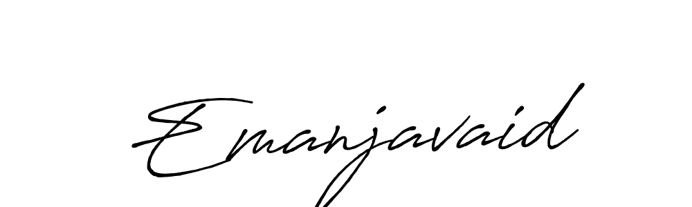 if you are searching for the best signature style for your name Emanjavaid. so please give up your signature search. here we have designed multiple signature styles  using Antro_Vectra_Bolder. Emanjavaid signature style 7 images and pictures png