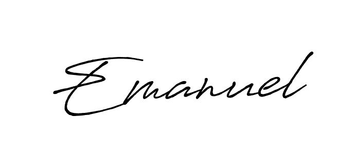 Emanuel stylish signature style. Best Handwritten Sign (Antro_Vectra_Bolder) for my name. Handwritten Signature Collection Ideas for my name Emanuel. Emanuel signature style 7 images and pictures png