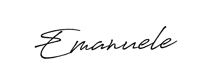 It looks lik you need a new signature style for name Emanuele. Design unique handwritten (Antro_Vectra_Bolder) signature with our free signature maker in just a few clicks. Emanuele signature style 7 images and pictures png