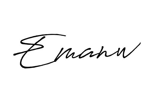 Antro_Vectra_Bolder is a professional signature style that is perfect for those who want to add a touch of class to their signature. It is also a great choice for those who want to make their signature more unique. Get Emanw name to fancy signature for free. Emanw signature style 7 images and pictures png