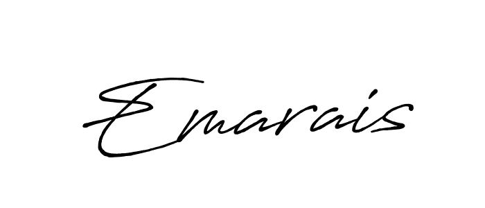 It looks lik you need a new signature style for name Emarais. Design unique handwritten (Antro_Vectra_Bolder) signature with our free signature maker in just a few clicks. Emarais signature style 7 images and pictures png