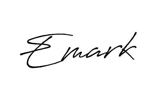 It looks lik you need a new signature style for name Emark. Design unique handwritten (Antro_Vectra_Bolder) signature with our free signature maker in just a few clicks. Emark signature style 7 images and pictures png