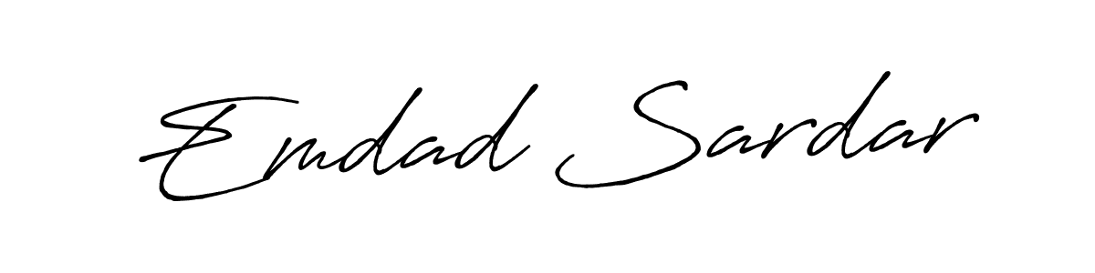 Use a signature maker to create a handwritten signature online. With this signature software, you can design (Antro_Vectra_Bolder) your own signature for name Emdad Sardar. Emdad Sardar signature style 7 images and pictures png