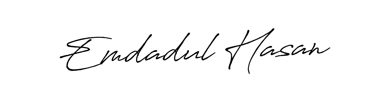 Also You can easily find your signature by using the search form. We will create Emdadul Hasan name handwritten signature images for you free of cost using Antro_Vectra_Bolder sign style. Emdadul Hasan signature style 7 images and pictures png