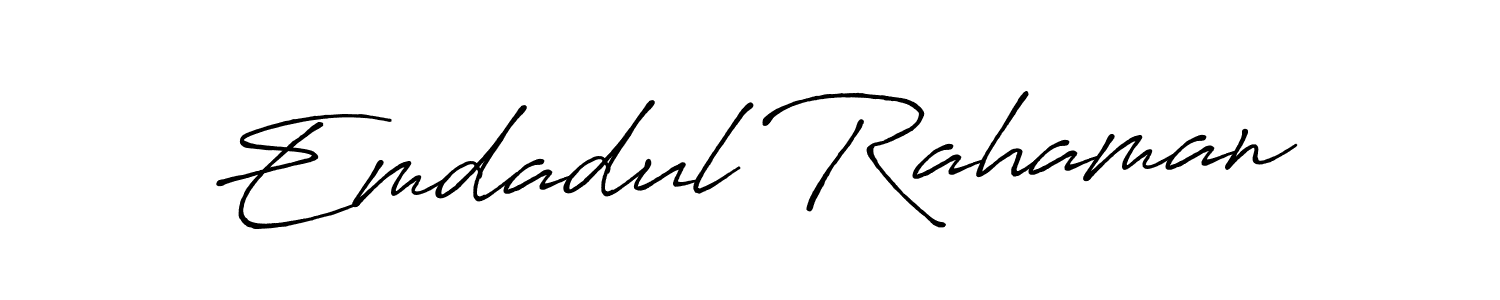 if you are searching for the best signature style for your name Emdadul Rahaman. so please give up your signature search. here we have designed multiple signature styles  using Antro_Vectra_Bolder. Emdadul Rahaman signature style 7 images and pictures png