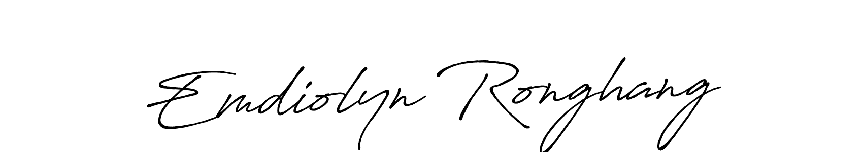 Similarly Antro_Vectra_Bolder is the best handwritten signature design. Signature creator online .You can use it as an online autograph creator for name Emdiolyn Ronghang. Emdiolyn Ronghang signature style 7 images and pictures png