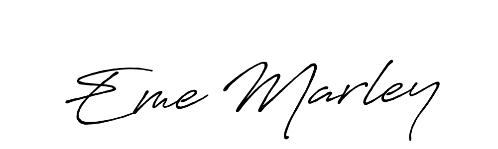 Design your own signature with our free online signature maker. With this signature software, you can create a handwritten (Antro_Vectra_Bolder) signature for name Eme Marley. Eme Marley signature style 7 images and pictures png