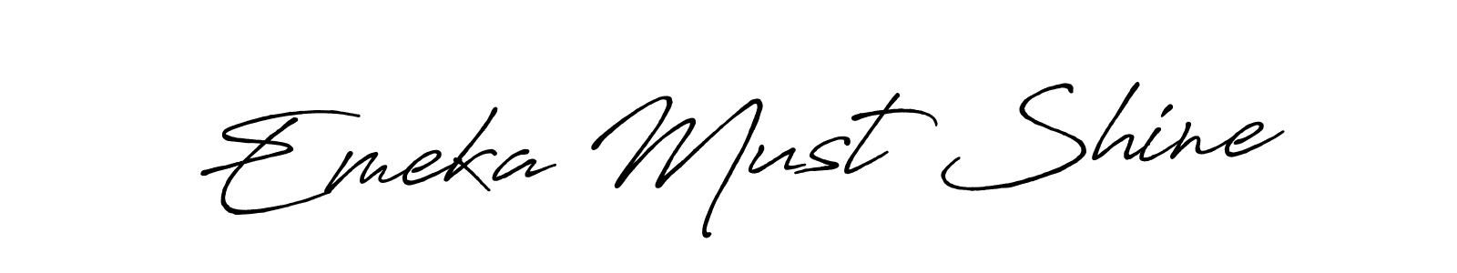 How to Draw Emeka Must Shine signature style? Antro_Vectra_Bolder is a latest design signature styles for name Emeka Must Shine. Emeka Must Shine signature style 7 images and pictures png