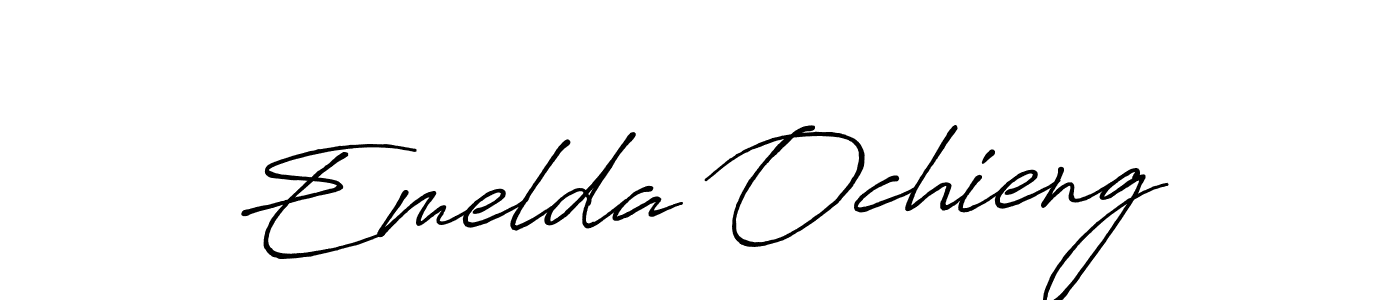 Also You can easily find your signature by using the search form. We will create Emelda Ochieng name handwritten signature images for you free of cost using Antro_Vectra_Bolder sign style. Emelda Ochieng signature style 7 images and pictures png