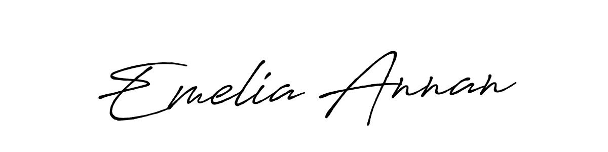 The best way (Antro_Vectra_Bolder) to make a short signature is to pick only two or three words in your name. The name Emelia Annan include a total of six letters. For converting this name. Emelia Annan signature style 7 images and pictures png