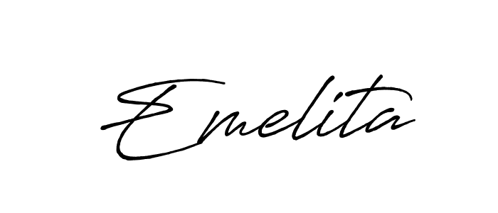It looks lik you need a new signature style for name Emelita. Design unique handwritten (Antro_Vectra_Bolder) signature with our free signature maker in just a few clicks. Emelita signature style 7 images and pictures png