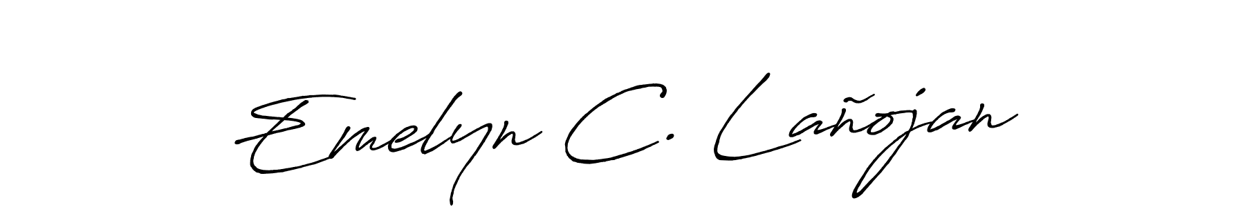 Also we have Emelyn C. Lañojan name is the best signature style. Create professional handwritten signature collection using Antro_Vectra_Bolder autograph style. Emelyn C. Lañojan signature style 7 images and pictures png