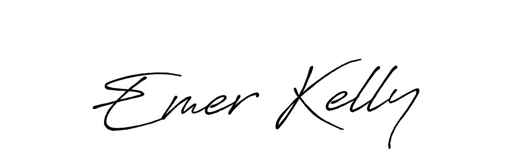 Emer Kelly stylish signature style. Best Handwritten Sign (Antro_Vectra_Bolder) for my name. Handwritten Signature Collection Ideas for my name Emer Kelly. Emer Kelly signature style 7 images and pictures png