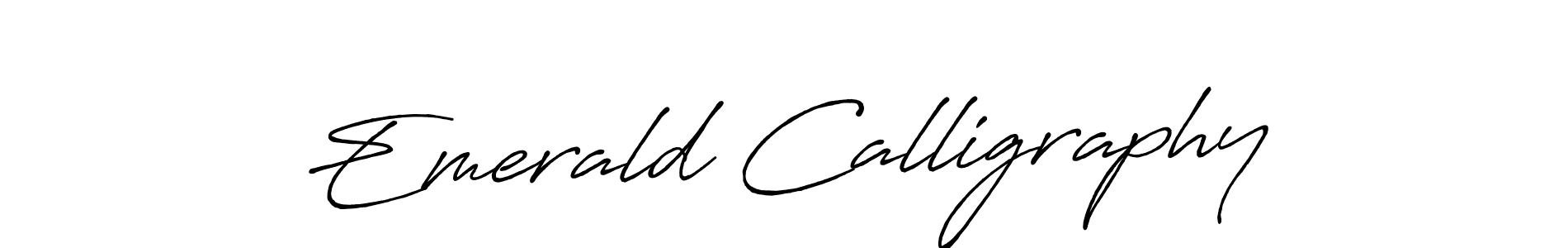 Design your own signature with our free online signature maker. With this signature software, you can create a handwritten (Antro_Vectra_Bolder) signature for name Emerald Calligraphy. Emerald Calligraphy signature style 7 images and pictures png