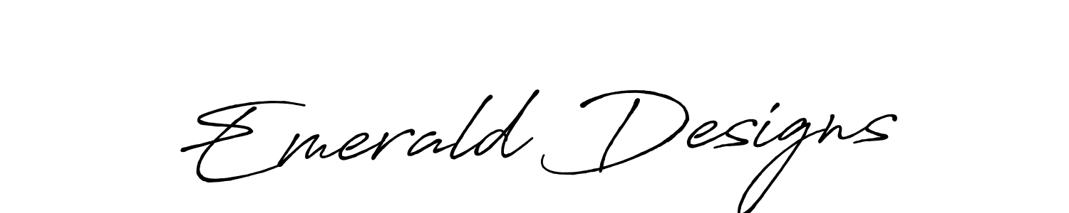 It looks lik you need a new signature style for name Emerald Designs. Design unique handwritten (Antro_Vectra_Bolder) signature with our free signature maker in just a few clicks. Emerald Designs signature style 7 images and pictures png