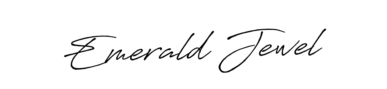 How to make Emerald Jewel signature? Antro_Vectra_Bolder is a professional autograph style. Create handwritten signature for Emerald Jewel name. Emerald Jewel signature style 7 images and pictures png