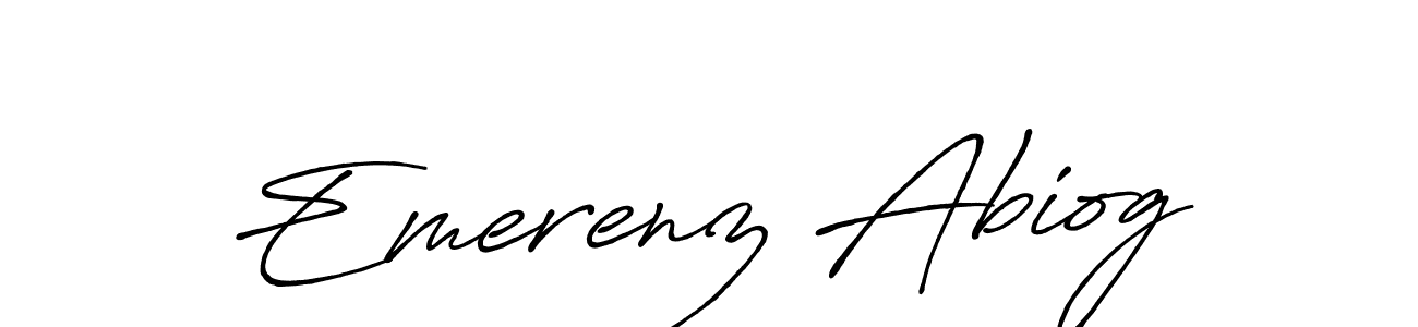 How to Draw Emerenz Abiog signature style? Antro_Vectra_Bolder is a latest design signature styles for name Emerenz Abiog. Emerenz Abiog signature style 7 images and pictures png