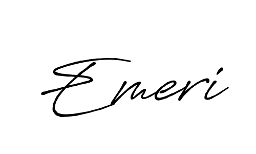 if you are searching for the best signature style for your name Emeri. so please give up your signature search. here we have designed multiple signature styles  using Antro_Vectra_Bolder. Emeri signature style 7 images and pictures png