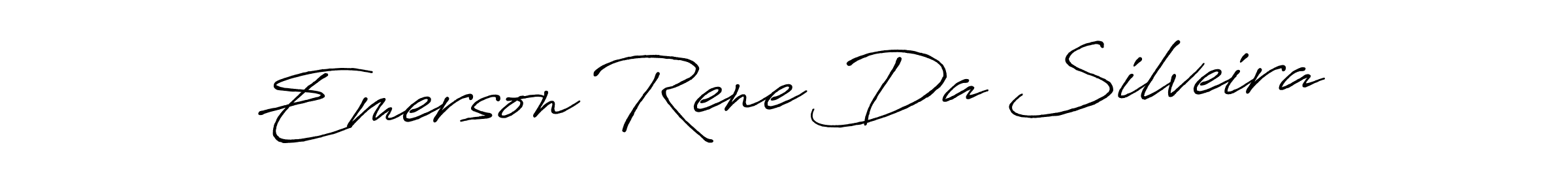 It looks lik you need a new signature style for name Emerson Rene Da Silveira. Design unique handwritten (Antro_Vectra_Bolder) signature with our free signature maker in just a few clicks. Emerson Rene Da Silveira signature style 7 images and pictures png