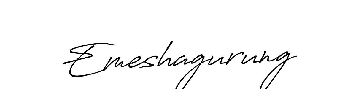 It looks lik you need a new signature style for name Emeshagurung. Design unique handwritten (Antro_Vectra_Bolder) signature with our free signature maker in just a few clicks. Emeshagurung signature style 7 images and pictures png