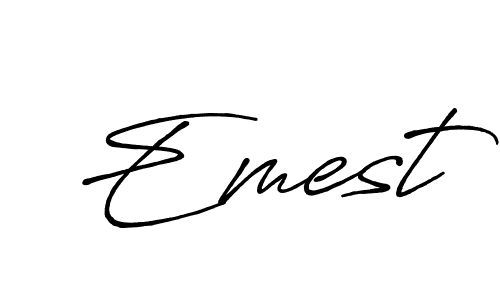 You should practise on your own different ways (Antro_Vectra_Bolder) to write your name (Emest) in signature. don't let someone else do it for you. Emest signature style 7 images and pictures png