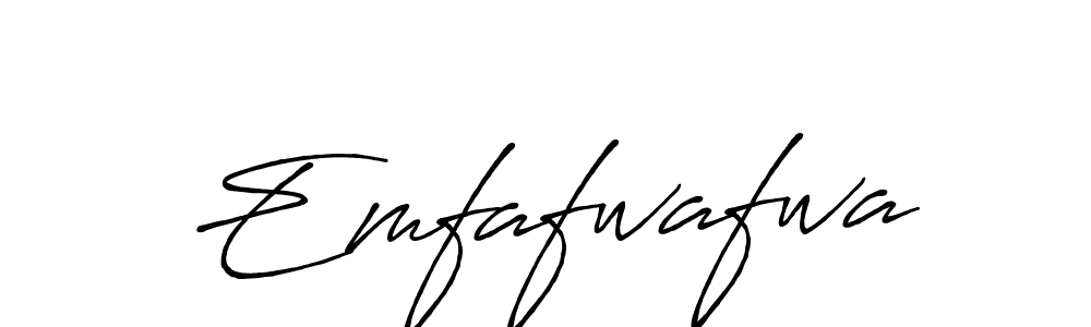 Make a beautiful signature design for name Emfafwafwa. With this signature (Antro_Vectra_Bolder) style, you can create a handwritten signature for free. Emfafwafwa signature style 7 images and pictures png